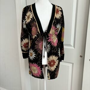 Ku Te Da Floral Artsy Art2wear Sz L 90s Y2K